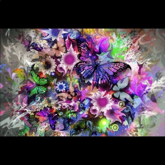 BUTTERFLY EXPLOSION Diamond Painting - Picture 1 of 7